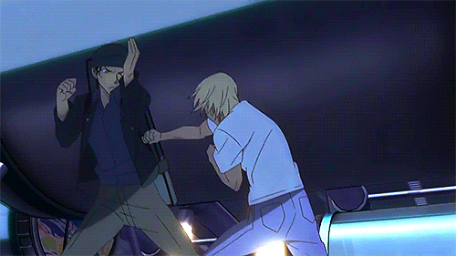 아카이 슈이치 아무로 토오루 전투 움짤