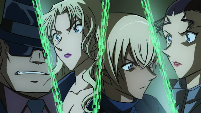 검은 조직 조직원들인 워커, 베르무트, 버번, 키르