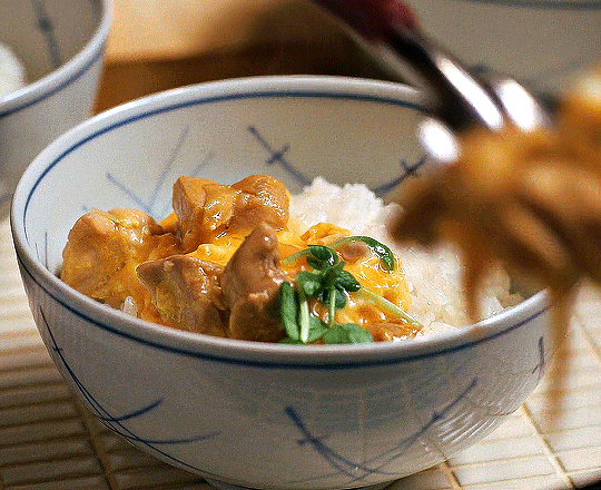 음식 움짤 오야코동